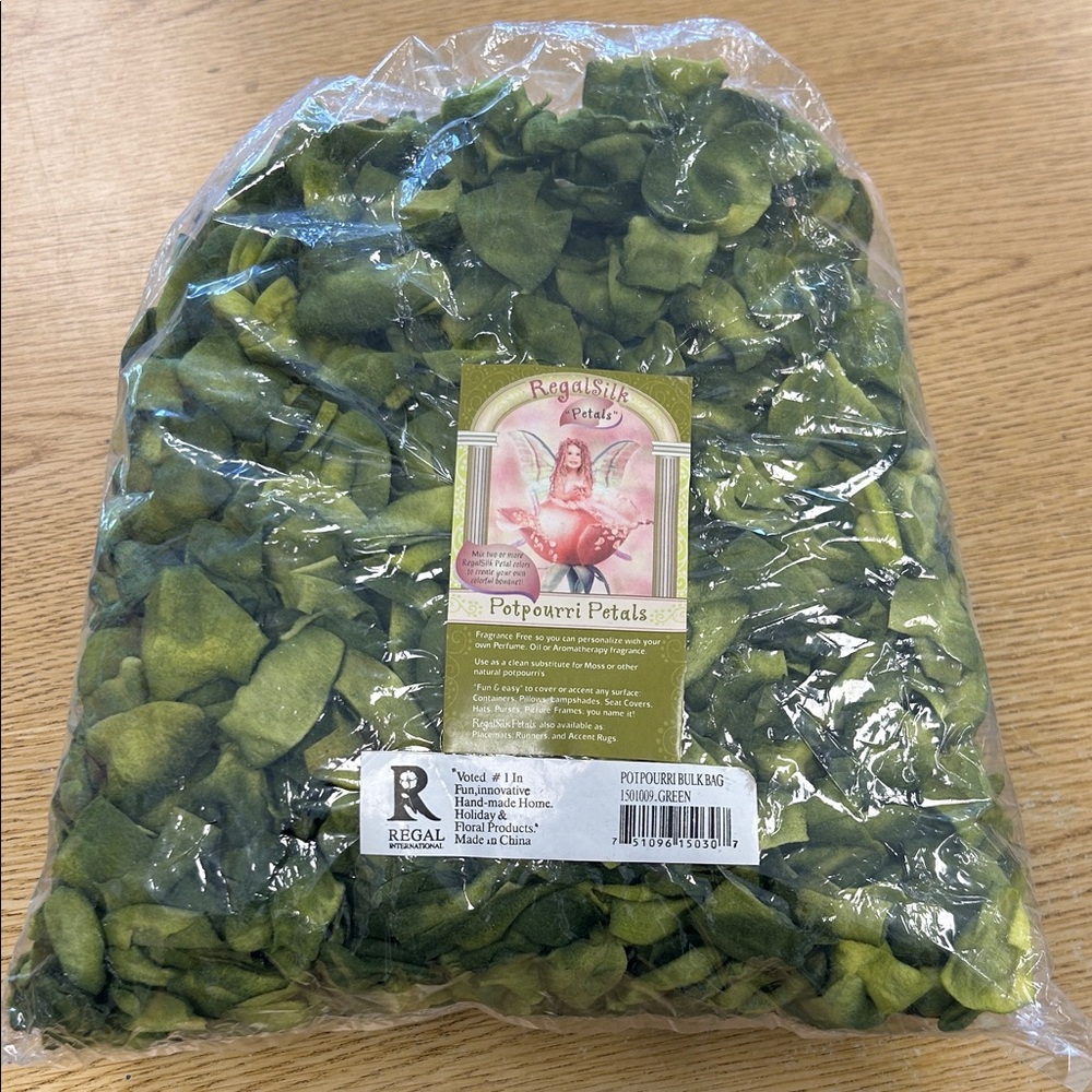 Potpourri Petals - Vibrant Green Faux Florals